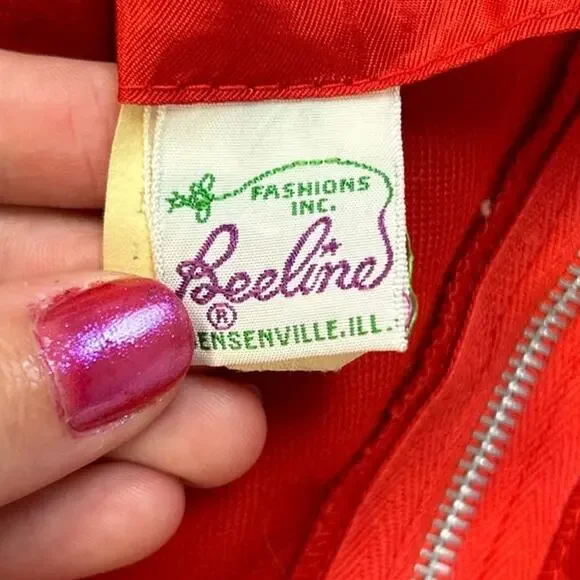 Vintage Beeline Fashions Inc Womens Size 16 100% Cotton Union Made Back Zip Vest - Picture 4 of 5